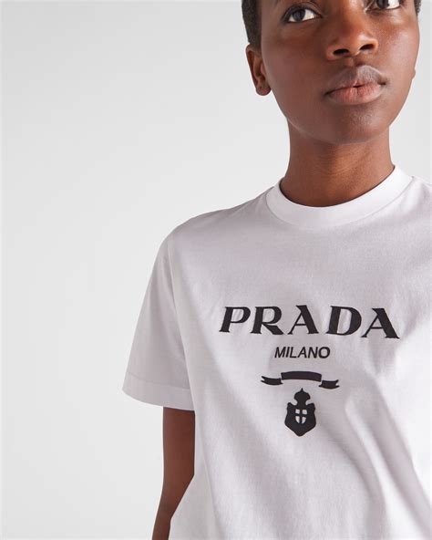 prada embroidered tshirt|Prada men's t shirts clearance.